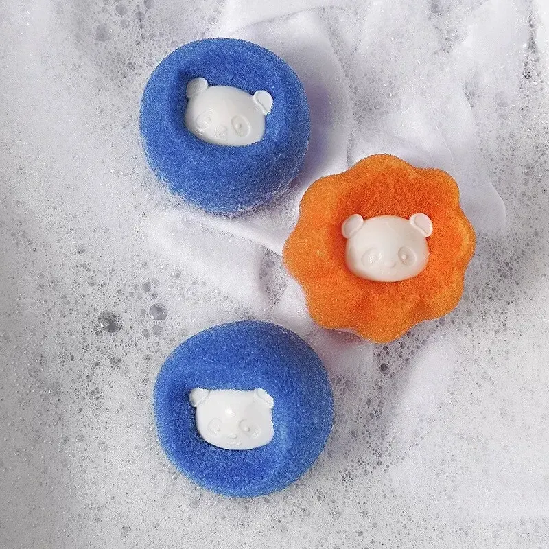 Boules de lavage réutilisables pour éliminer les poils d'animaux, boules anti-peluches pour lave-linge, filtre domestique pour poils de chat et de chien 3