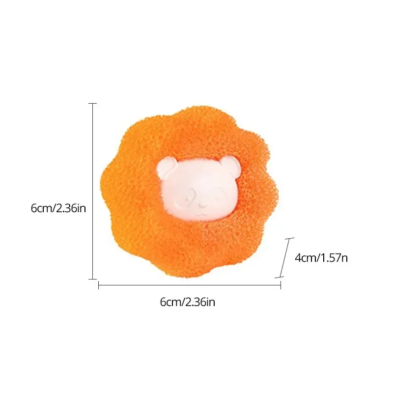 Boules de lavage réutilisables pour éliminer les poils d'animaux, boules anti-peluches pour lave-linge, filtre domestique pour poils de chat et de chien 6