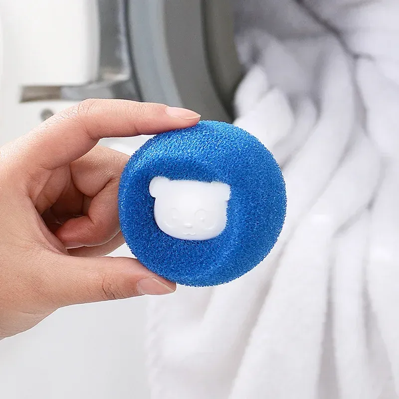 Boules de lavage en situation d'utilisation
