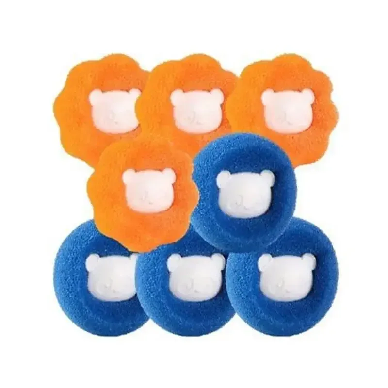 Boules de lavage réutilisables pour éliminer les poils d'animaux, boules anti-peluches pour lave-linge, filtre domestique pour poils de chat et de chien 8