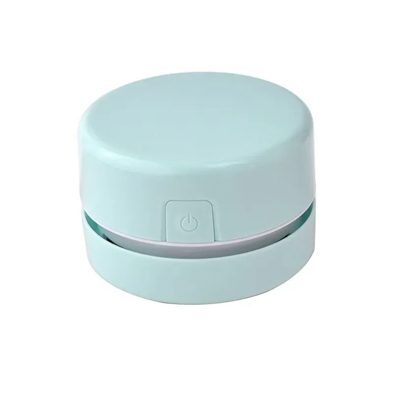 Mini aspirateur de bureau, nettoyeur portable pour miettes, papiers et débris de gomme, à batterie rechargeable avec brosse, coloris macaron mignon 13