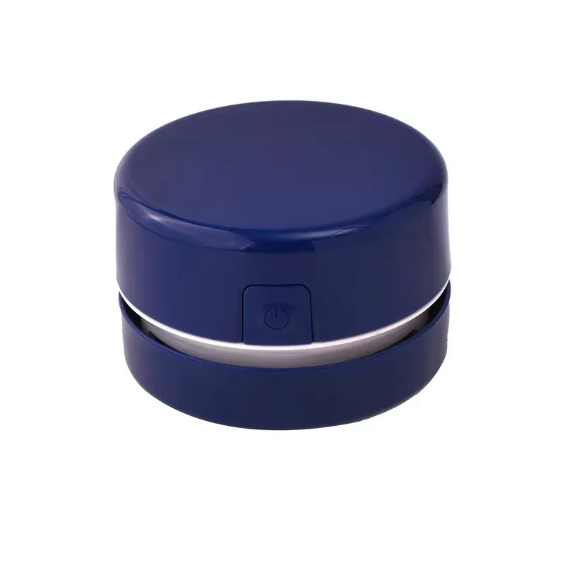 Mini aspirateur de bureau, nettoyeur portable pour miettes, papiers et débris de gomme, à batterie rechargeable avec brosse, coloris macaron mignon 7