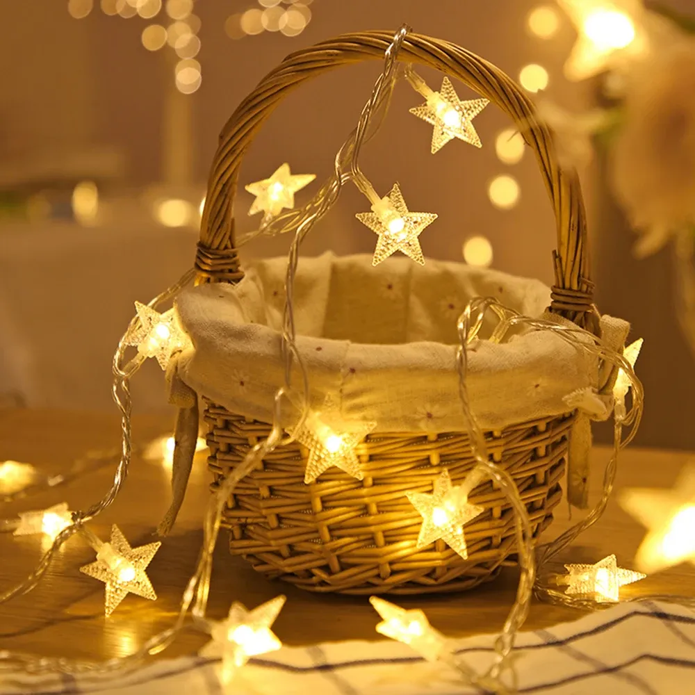 Guirlande lumineuse étoiles pour jardin et terrasse