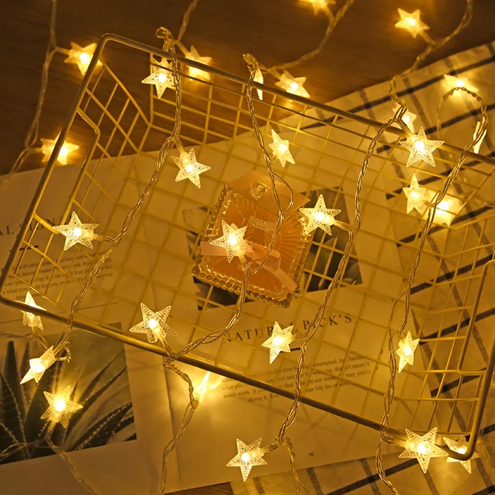 Guirlande lumineuse étoiles en ambiance festive