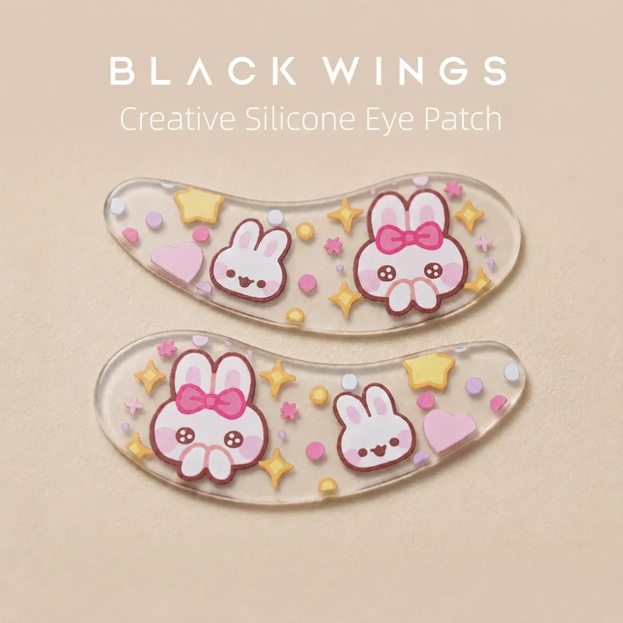 Masque pour les yeux en silicone Blackwings, détail des matières