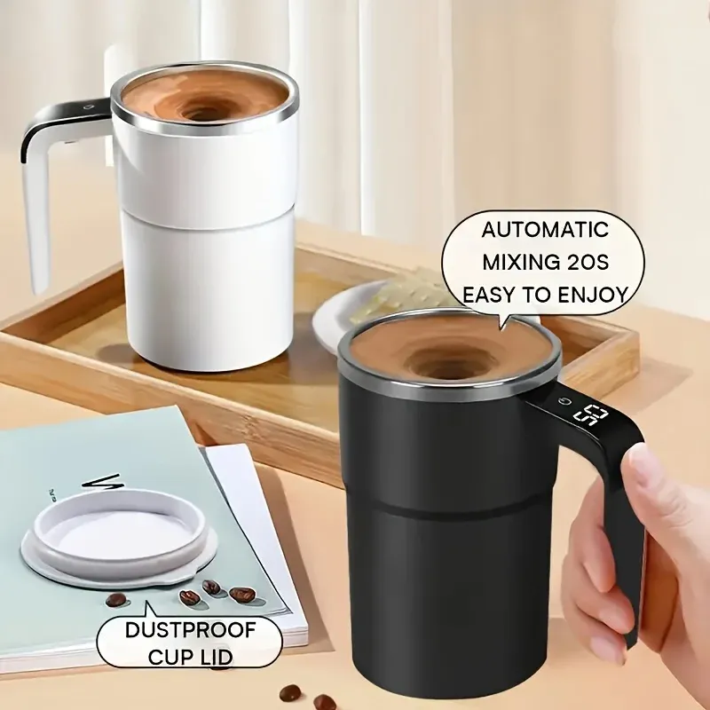 Tasse à agitation automatique, vue finale