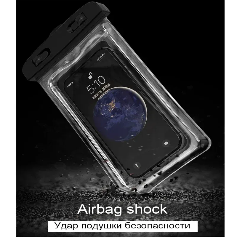 Coque de téléphone à airbag flottant avec pochette de bain étanche, compatible iPhone 11, 12, 13, 14 Pro Max, Samsung S22, S23, Xiaomi 13, Huawei P20 Lite, P30 Lite 5
