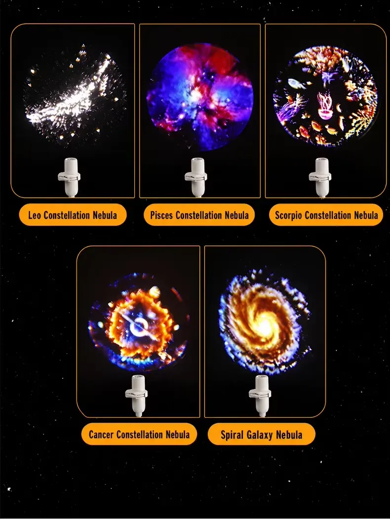 Effets de galaxie et de nébuleuse projetés au plafond