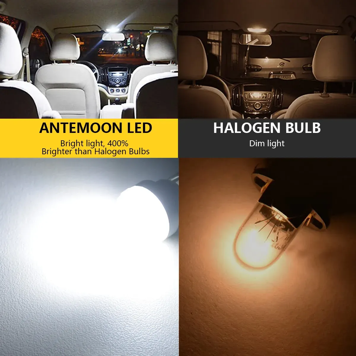 Ampoule LED Canbus T10 W5W sans erreur, pour éclairage intérieur de voiture, coffre, feux de position latéraux et plaque d'immatriculation, blanc, très lumineuse, lot de 2 5