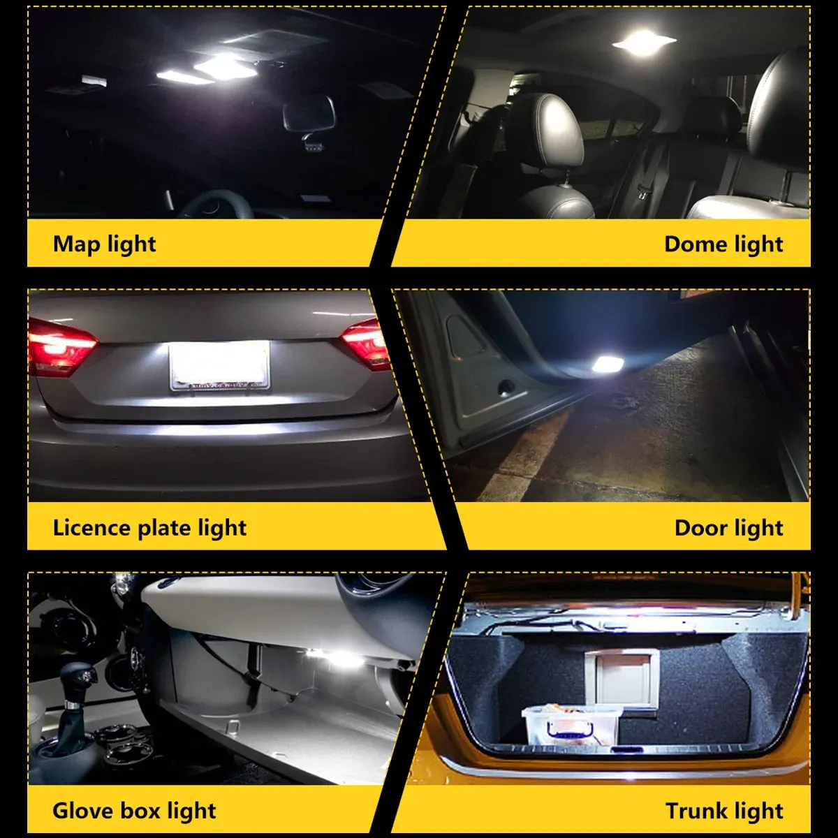 Ampoule LED T10 W5W, mise en situation