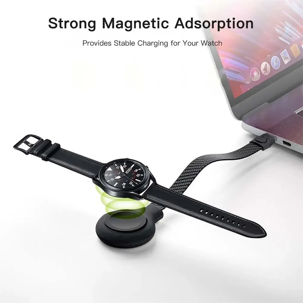 Chargeur sans fil magnétique portable de type C pour montre Samsung Galaxy, compatible Ultra, 8, 7, 6 et 5, avec lanière Bonola 2