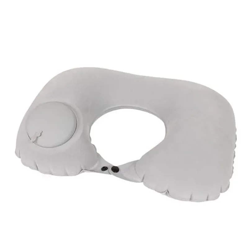 Oreiller de voyage gonflable en forme de U pour l'avion, ultraléger et portable, à gonflage automatique, soutien cervical 8