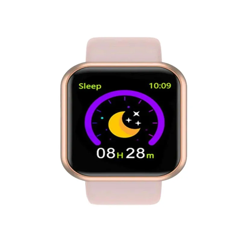 Montre connectée Bluetooth pour homme et femme, montre de sport avec bracelet fitness, lecteur de téléphone connecté, contrôle de la musique, montre numérique 8
