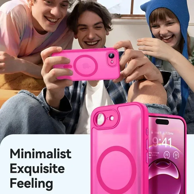 Coque translucide mate pour iPhone, finition et textures