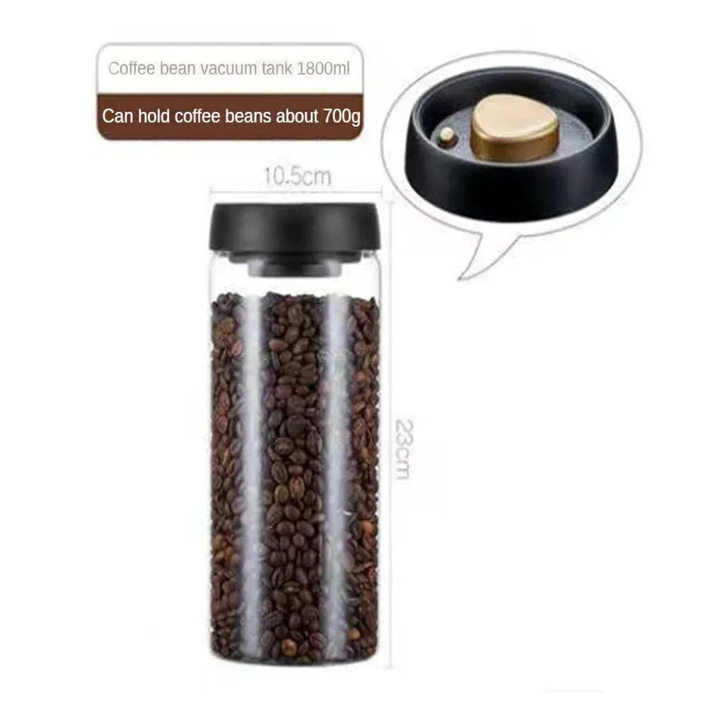 Récipient en verre scellé sous vide pour grains de café et thé, résistant à l'humidité 10