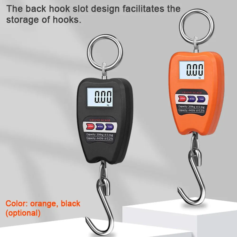 Pèse-bagages électronique avec écran LCD, capacité 200 kg 2