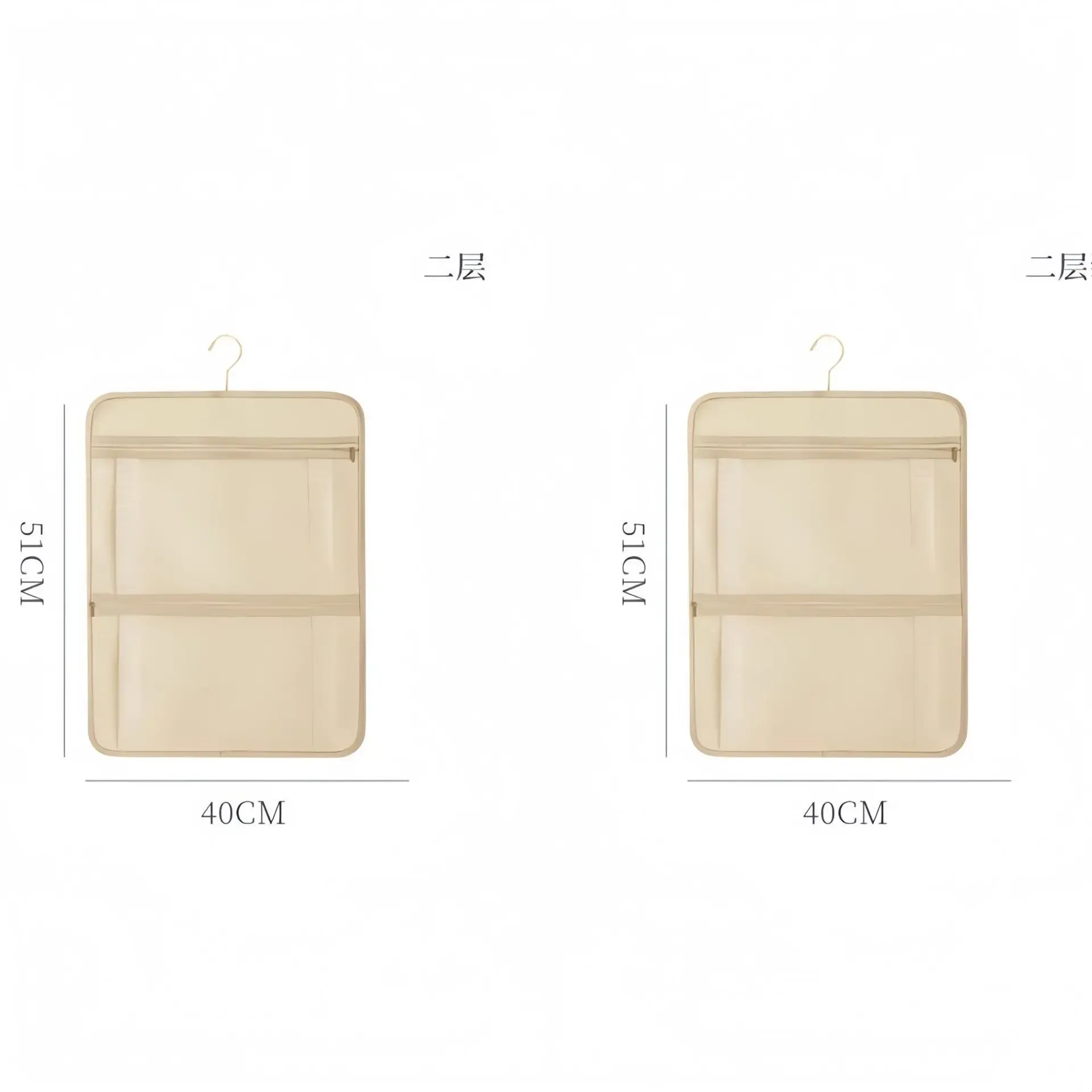 Sac de rangement suspendu multi-poches pour sous-vêtements et chaussettes 10