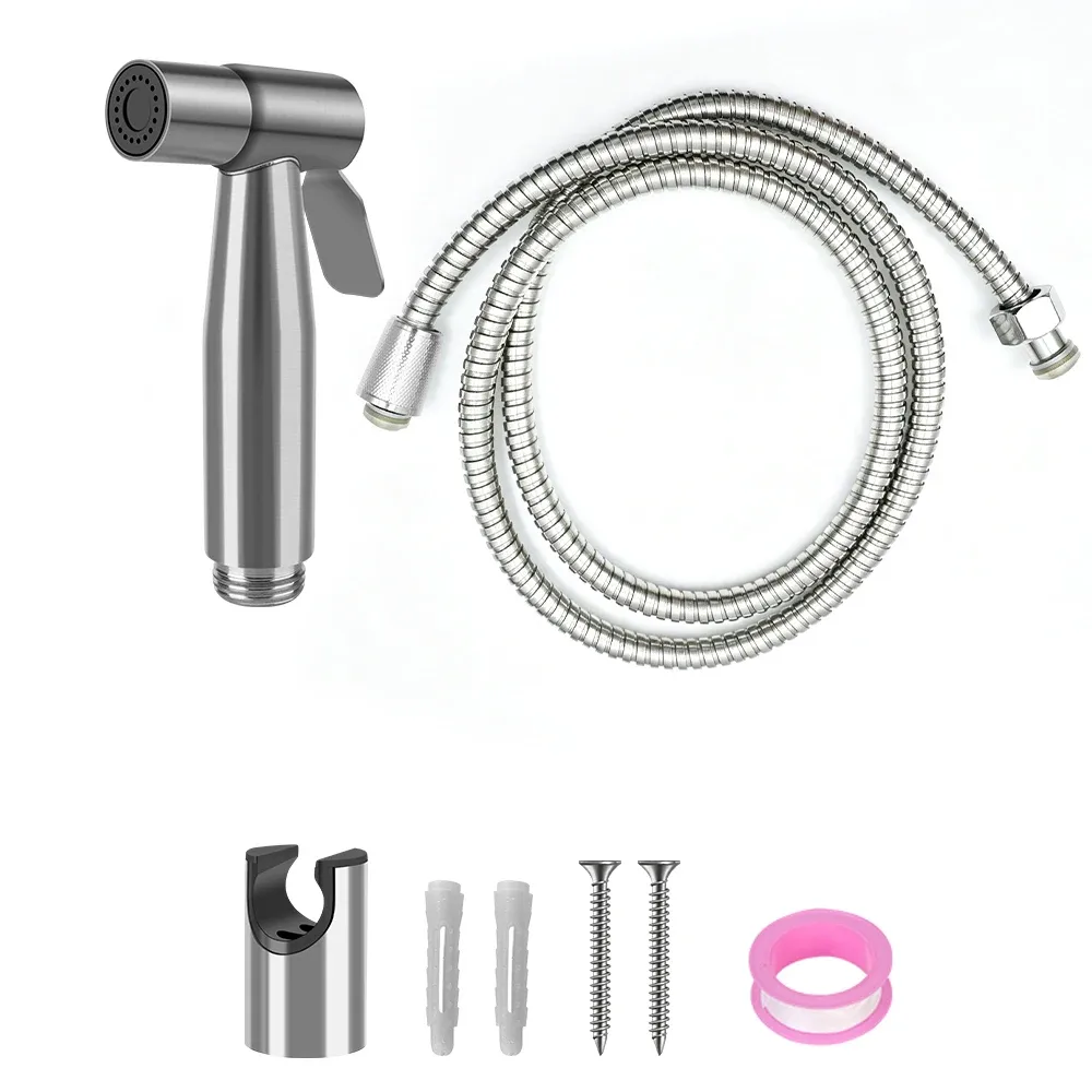 Ensemble bidet à main autonettoyant en acier inoxydable 9