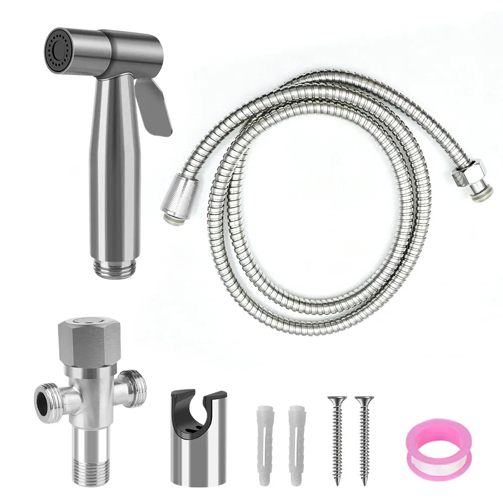 Ensemble bidet à main autonettoyant en acier inoxydable 8