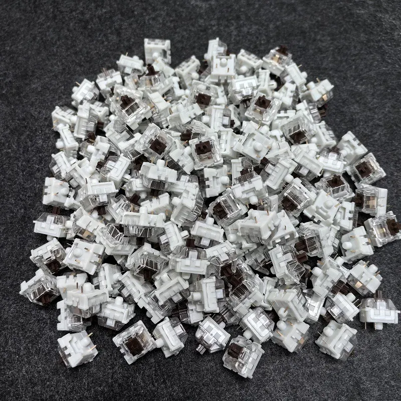 Interrupteurs mécaniques pour clavier : bleus, rouges, bruns, personnalisables, échangeables à chaud, 3 broches, tige croisée, lot de 20 à 100 pièces, compatibles claviers mécaniques 8