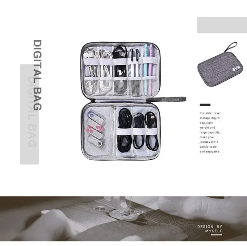 Pochette ouverte avec accessoires