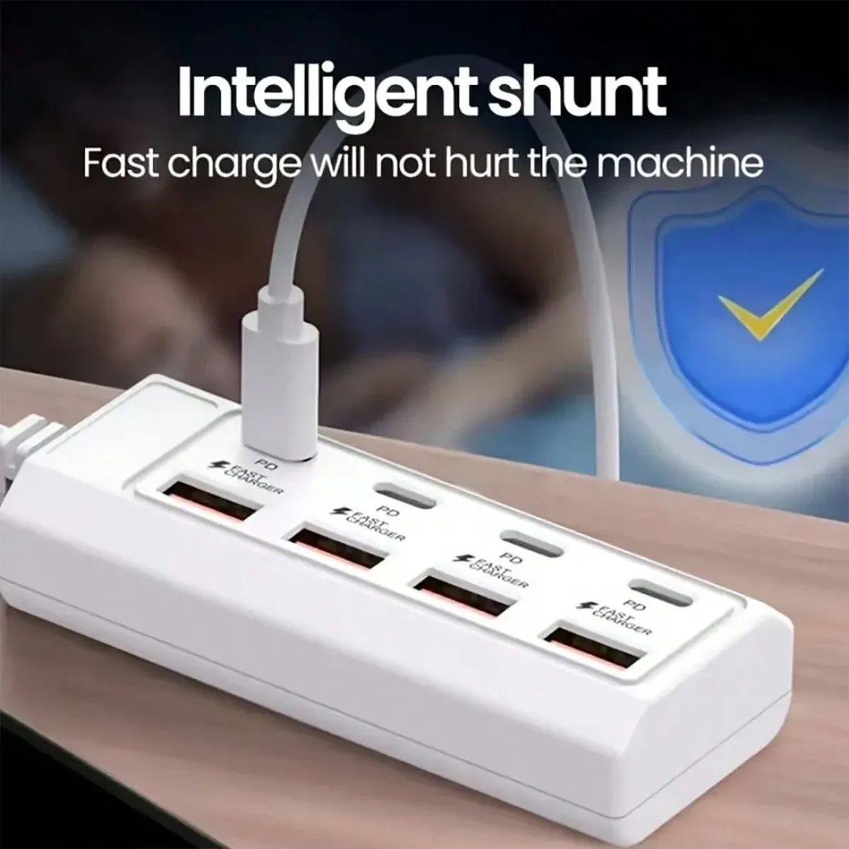 Hub USB de charge rapide, finitions