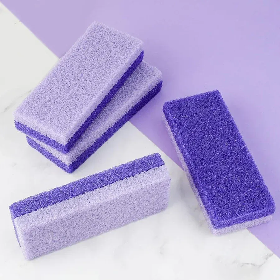 Lot de 2 limes à pieds en pierre ponce, exfoliantes, pour retirer callosités et peaux mortes, outils de pédicure pour des pieds doux et lisses