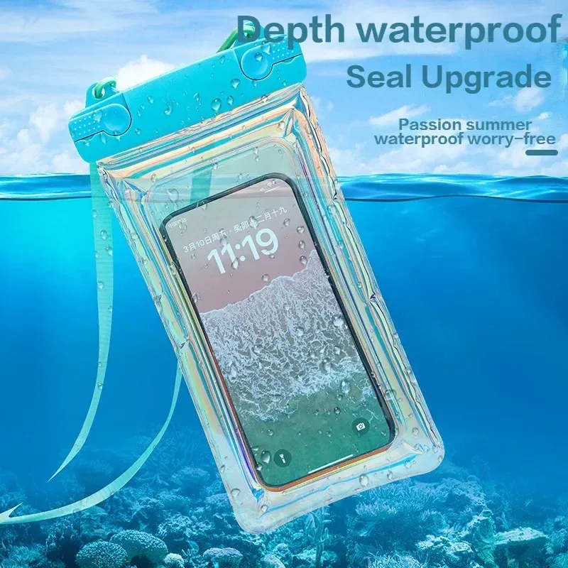Sac étanche d'été pour téléphone, pochette de natation pour iPhone 16, 15, 14, 13 Pro Max, Xiaomi 14T, Samsung S25, étui étanche universel Ultra 2