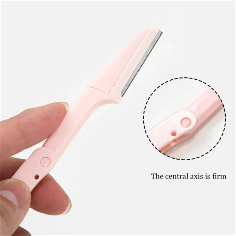 Tondeuse à sourcils portable et pliable en acier inoxydable 3