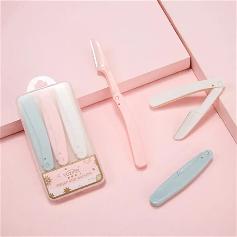 Tondeuse à sourcils portable et pliable en acier inoxydable 5