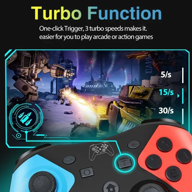 Fonction turbo et réglages de la manette