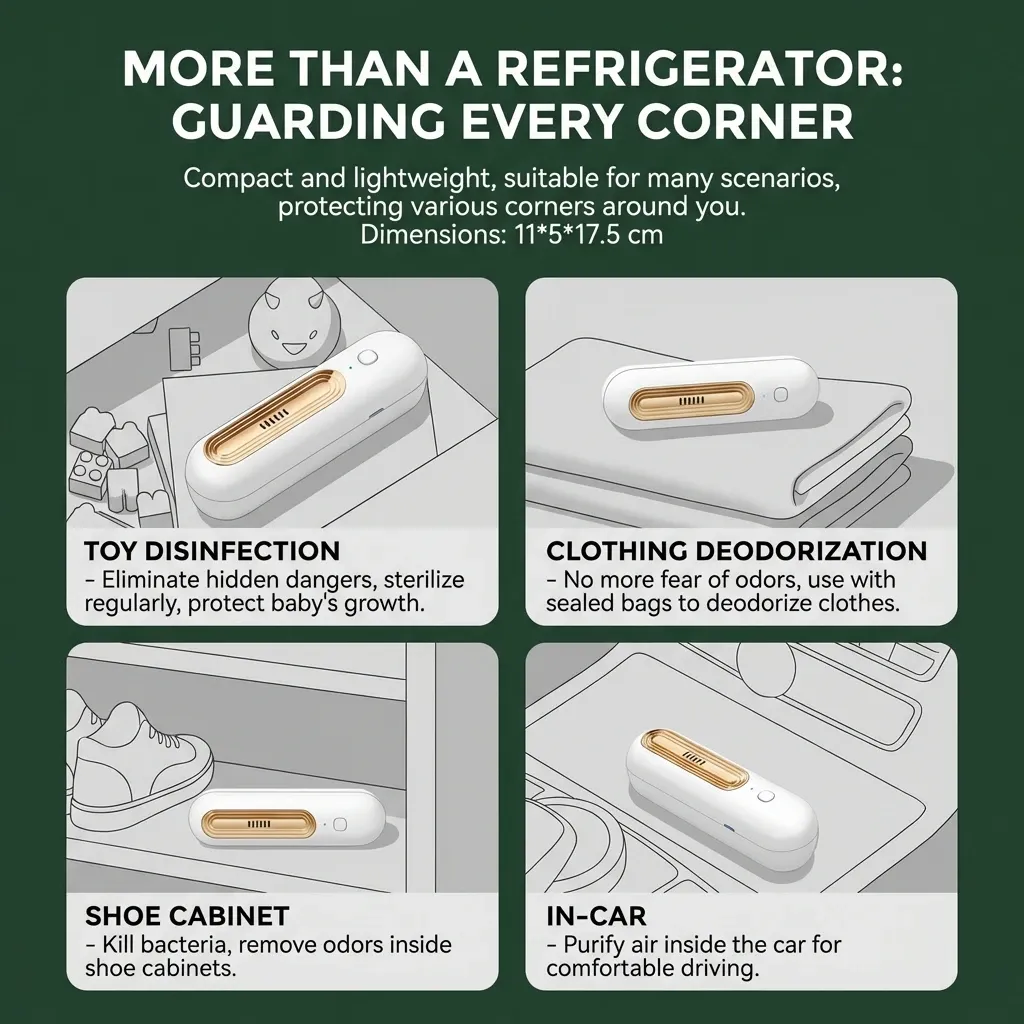 Désodorisant rechargeable pour réfrigérateur Ozoori – Élimination des odeurs pour cuisine, congélateur et conservation des aliments 5