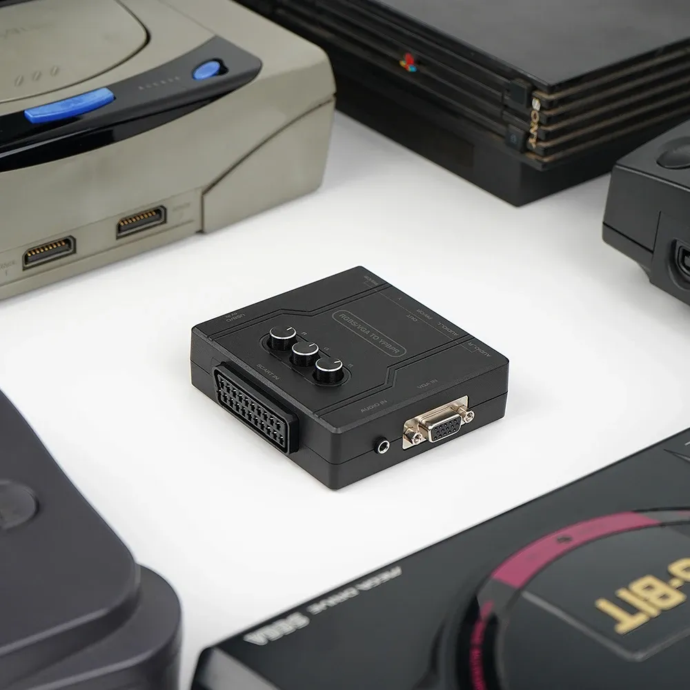 Bitfunx Convertisseur RGBS VGA vers YPbPr pour consoles rétro Nintendo 64, PS1, PS2 et Dreamcast 3