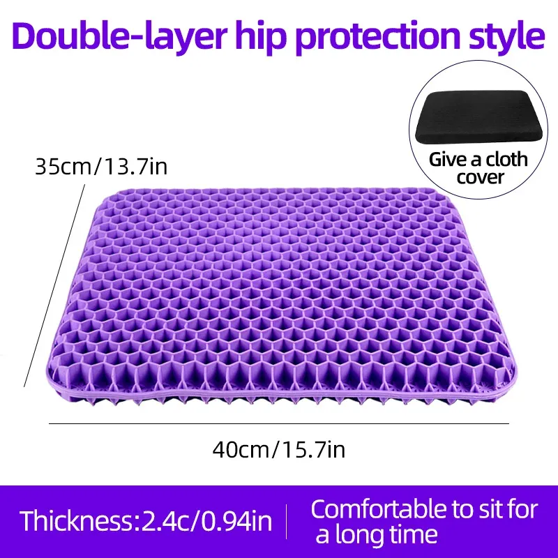 Coussins de siège de voiture multifonctionnels en silicone souple et élastique, housses amovibles à fermeture éclair, antidérapants et décoratifs 8