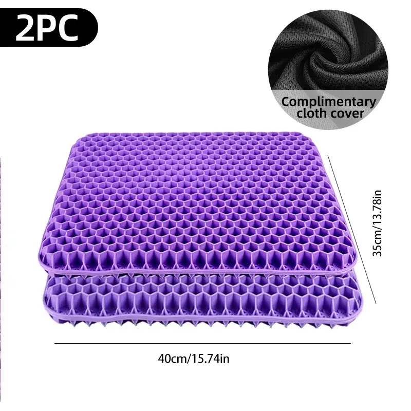 Coussins de siège de voiture multifonctionnels en silicone souple et élastique, housses amovibles à fermeture éclair, antidérapants et décoratifs 9