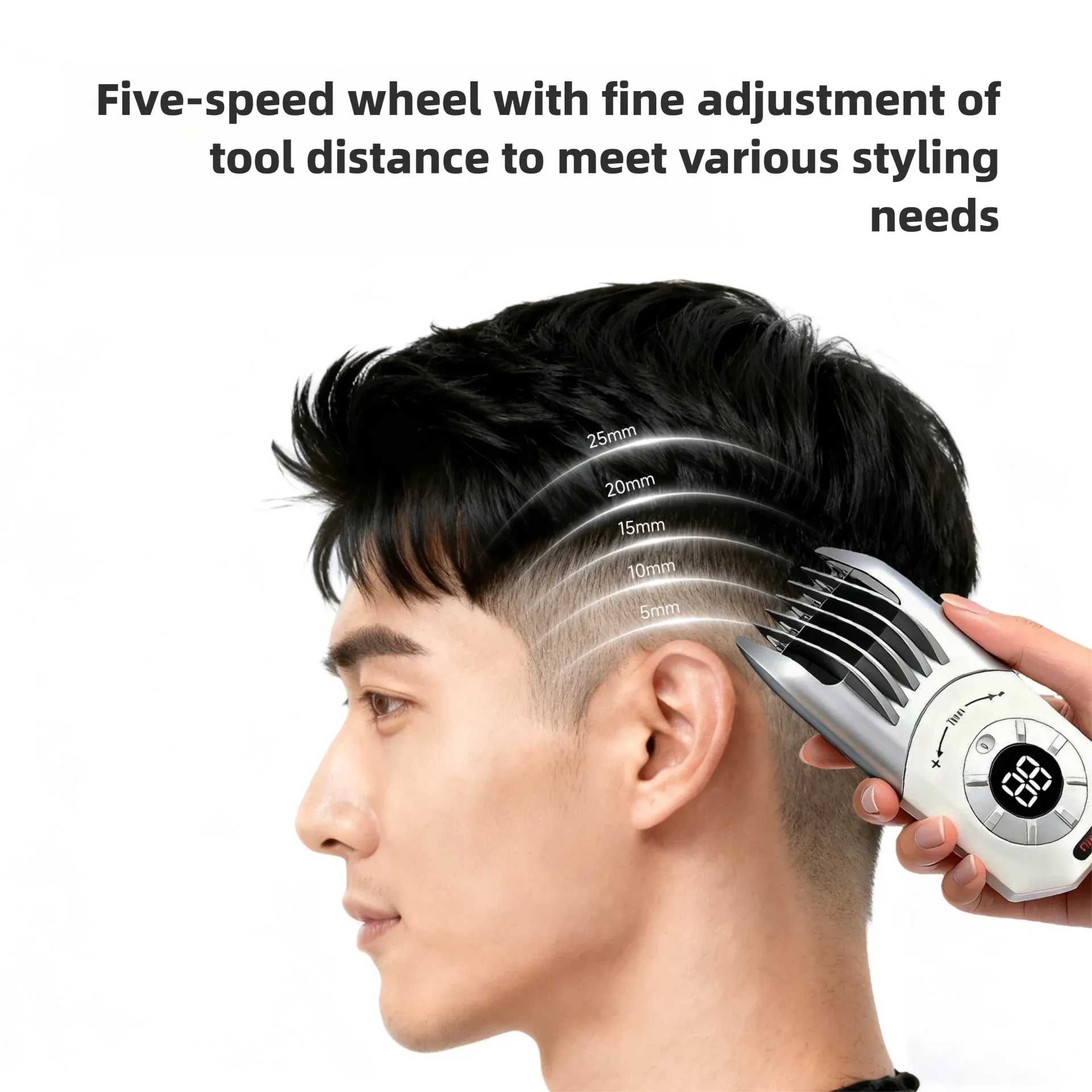 Tondeuse à cheveux électrique professionnelle pour usage domestique, idéale pour la coupe des cheveux d'enfants 2