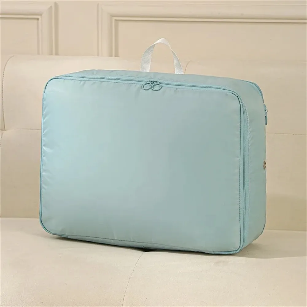 Sac de compression pour vêtements d'automne et d'hiver, organisateur de garde-robe en coton pour doudounes et bagages 10