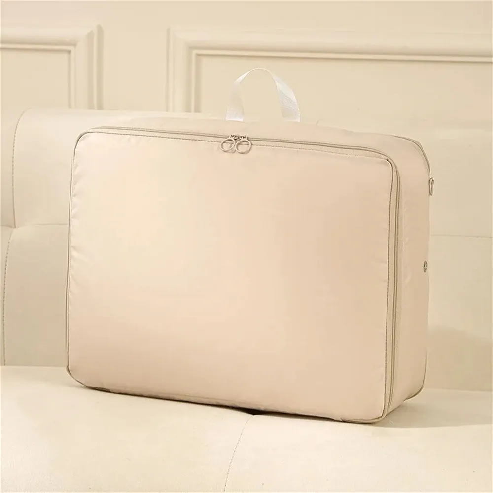 Sac de compression pour vêtements d'automne et d'hiver, organisateur de garde-robe en coton pour doudounes et bagages 7