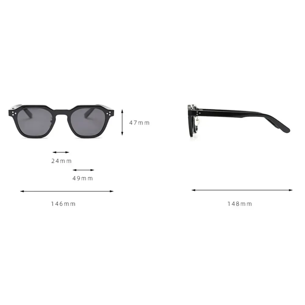 Lunettes de soleil polarisées carrées en TR90 pour femmes et hommes, monture épaisse au design rétro 2