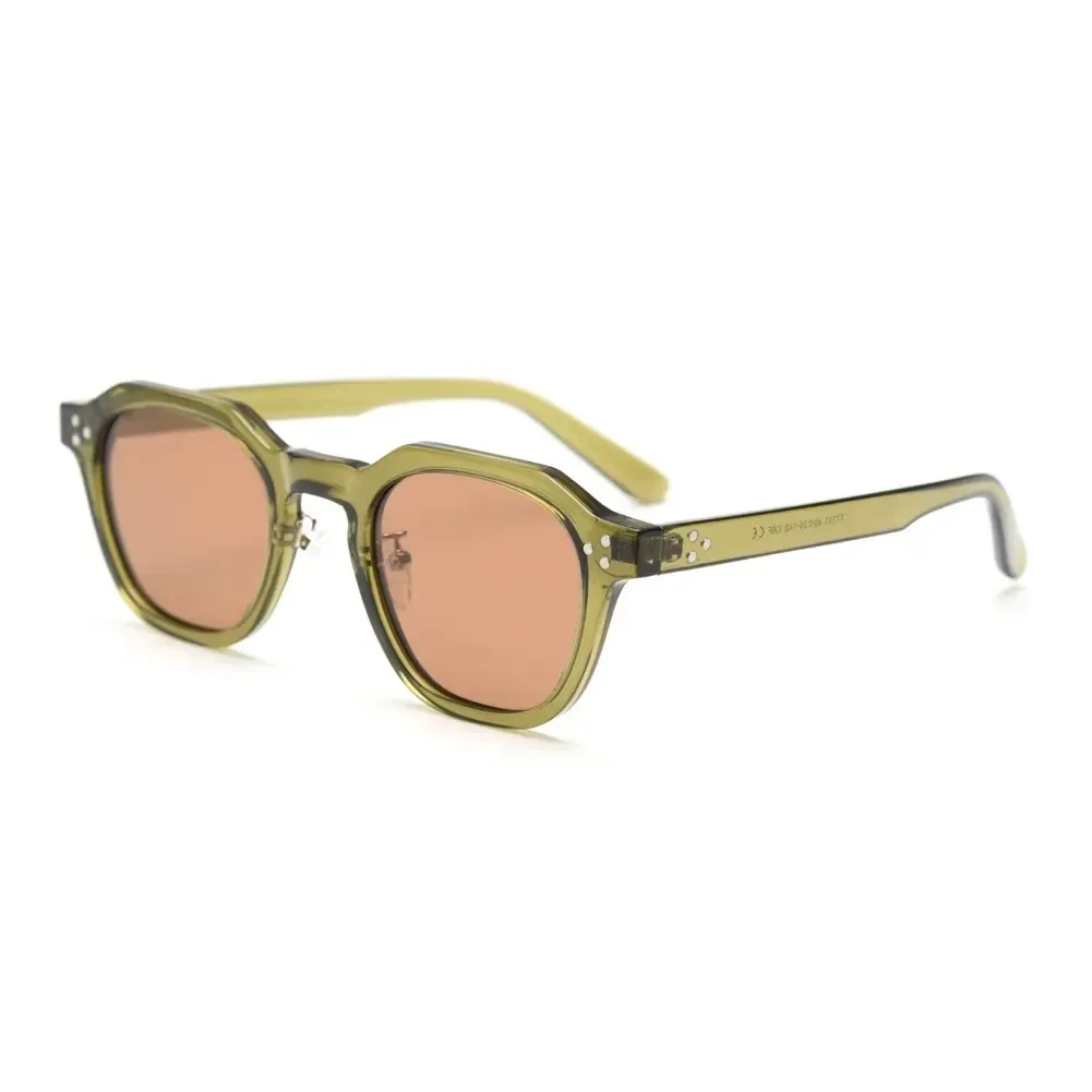 Lunettes de soleil polarisées carrées en TR90 pour femmes et hommes, monture épaisse au design rétro 7