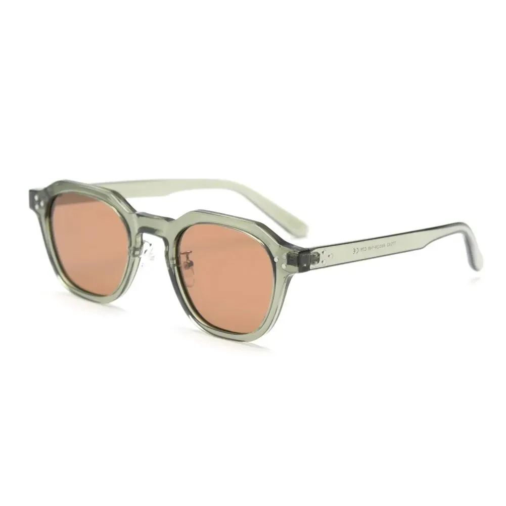 Lunettes de soleil polarisées carrées en TR90 pour femmes et hommes, monture épaisse au design rétro 8