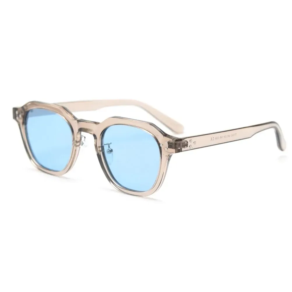 Lunettes de soleil polarisées carrées en TR90 pour femmes et hommes, monture épaisse au design rétro 10