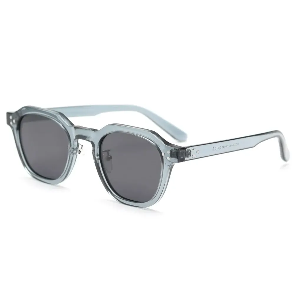 Lunettes de soleil polarisées carrées en TR90 pour femmes et hommes, monture épaisse au design rétro 11