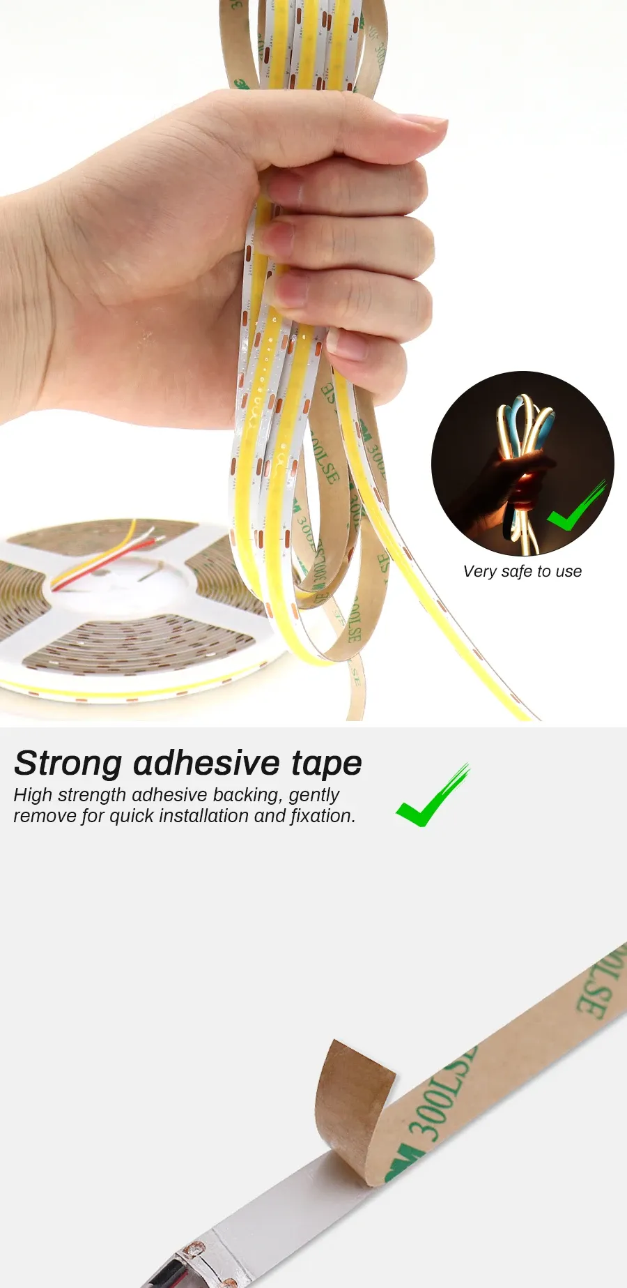 Bande LED COB flexible