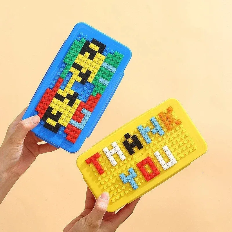 Boîte à déjeuner hermétique portable au design coloré en blocs de construction, idéale pour les enfants et les étudiants 5
