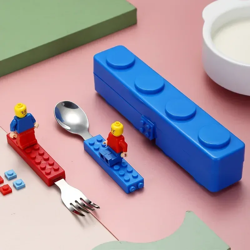 Boîte à déjeuner en blocs de construction, vue finale