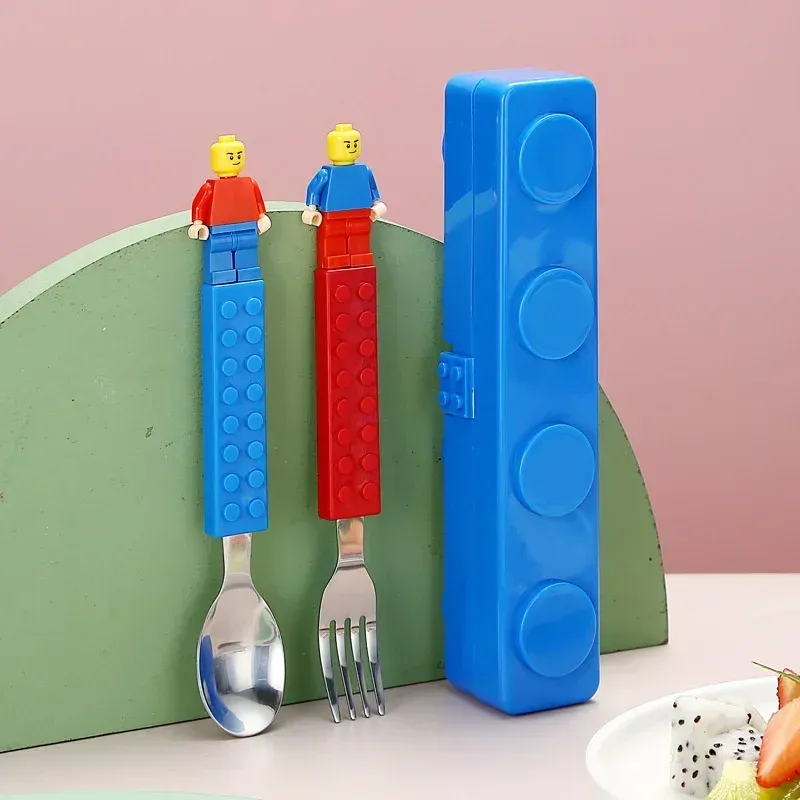 Boîte à déjeuner en blocs de construction, esthétique