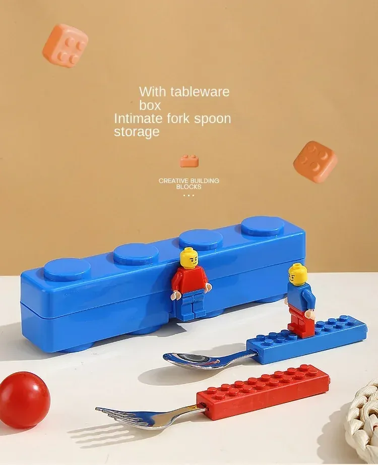 Boîte à déjeuner en blocs de construction, lifestyle