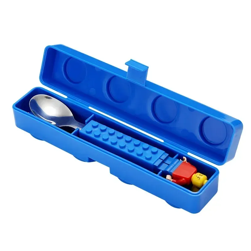 Boîte à déjeuner hermétique portable au design coloré en blocs de construction, idéale pour les enfants et les étudiants 8