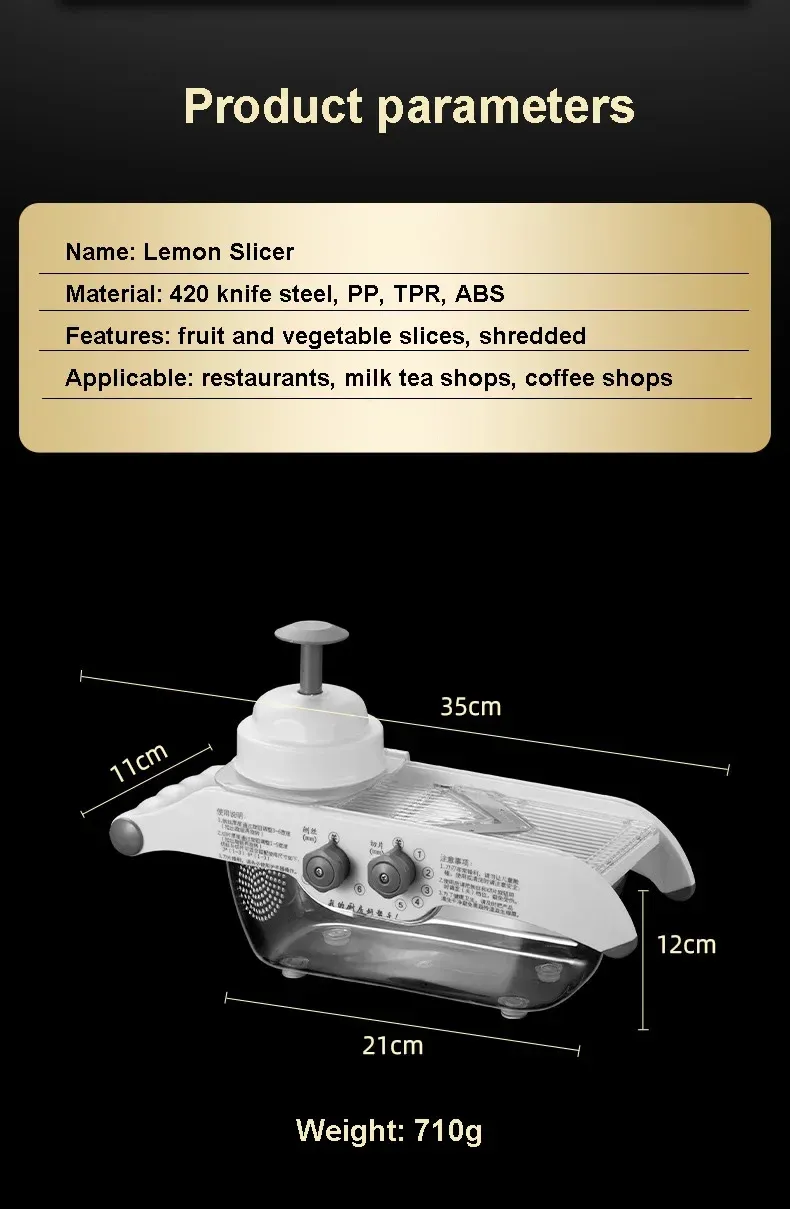 Mécanisme de sécurité du trancheur de citron